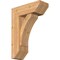 Ekena Millwork Thorton Slat Smooth Bracket w/ Offset Brace, Western Red Cedar, 7 1/2"W x 20"D x 28"H BKT0806X20X28THR06SWR - alternate 1